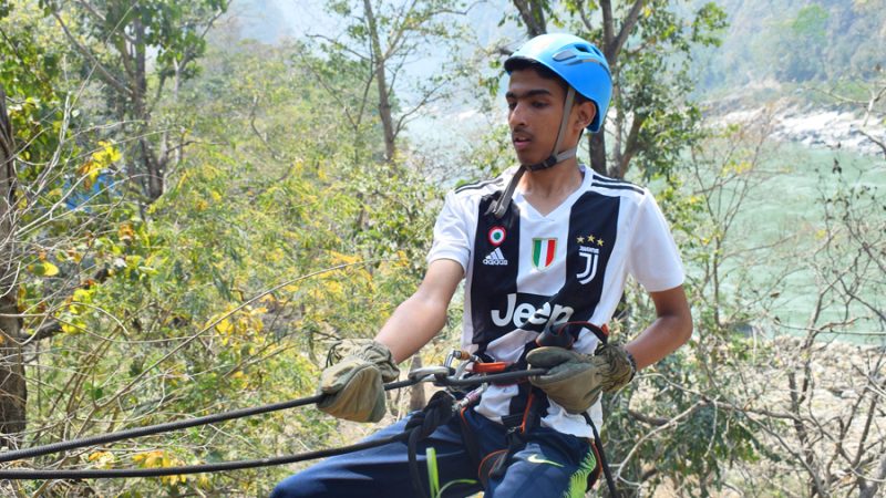 Rappelling in Rishikesh