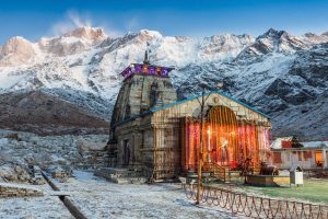 Sacred Sunrise at Kedarnath Temple in the Himalayas