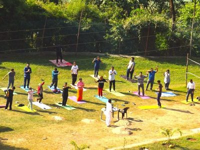 Yoga Activity at Camp Crossfire